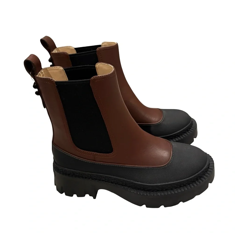 NWOT, COACH Jayla Chelsea Leather Ankle Boots, Sz 5.5 (fits like a Sz 5) - Picture 4 of 14